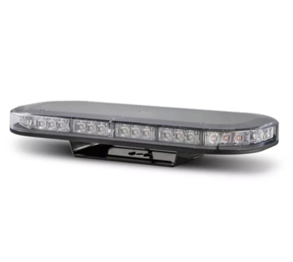 LED Autolamps Single Bolt Mount LED Clear Emergency Minibar 380 x 171mm 12v/24v