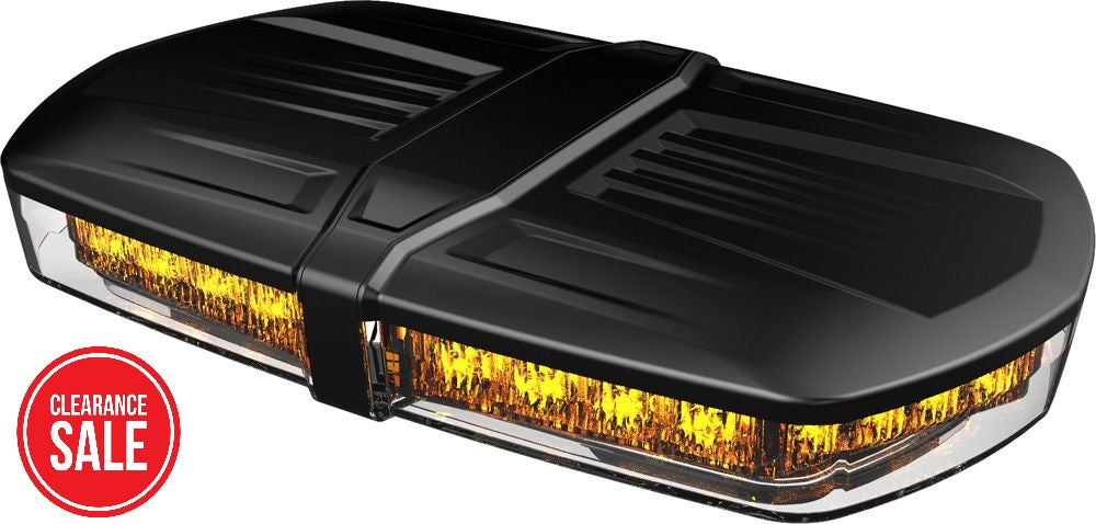 Low Voltage LED Mini Bar Fixed Mount Class 1 LED Beacon, 10-30V Amber LED Beacon