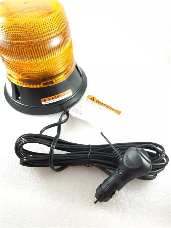 ECCO LED Amber Warning Beacon Magnetic Mount+ Cigarette Plug - Traffic Control 12/24v