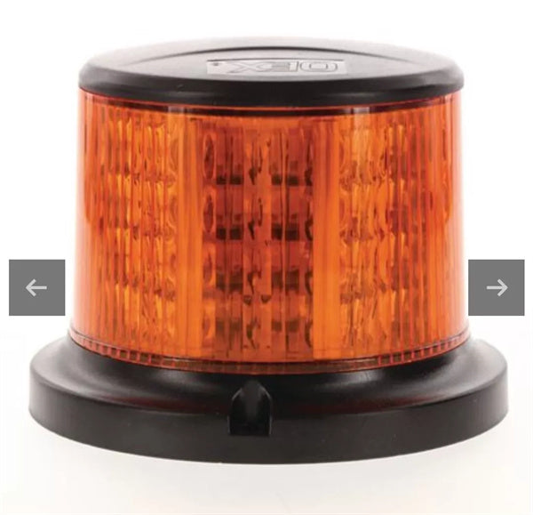 Amber LED Beacon 12V/24V Class 1 Magnetic Base with Matching Mounting Plate