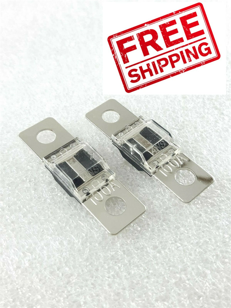 2pc 100A MIDI Fuses to suit Dual Battery or Solar Bolt Down ANS Fuse