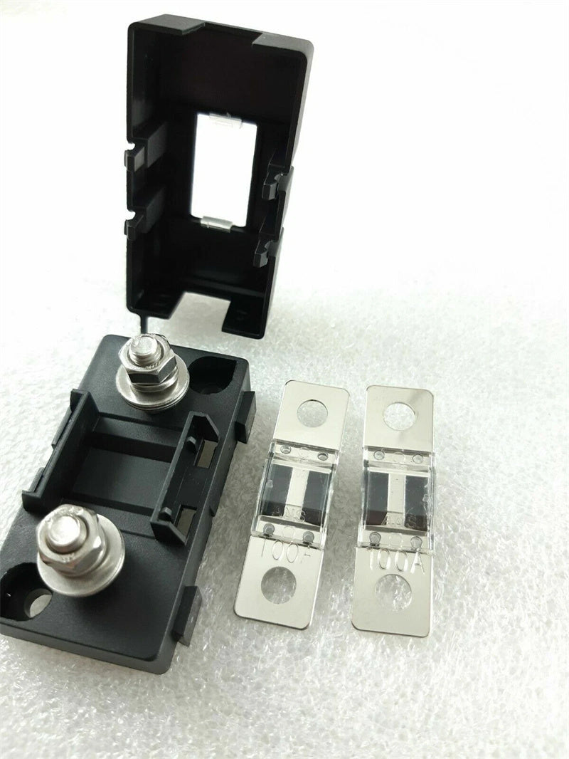 100A MIDI ANS FUSES HOLDERS SUIT DUAL BATTERY OR SOLAR 100AMP BOLT DOWN ANS FUSE