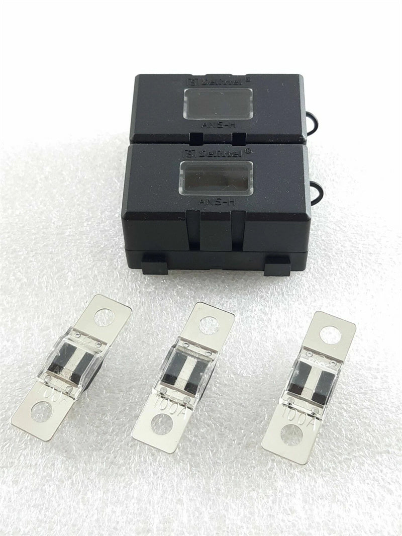 Midi Fuse Kit 2 x Holders + 3 x 100 Amp Midi Fuse Dual Battery