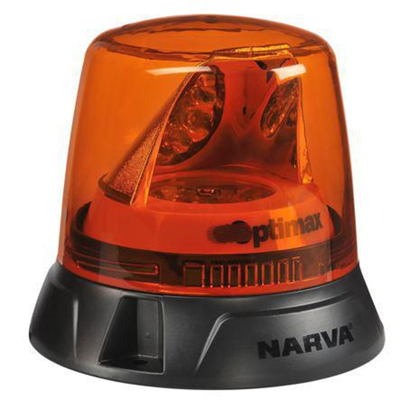 Narva 85660A Optimax LED Rotator Beacon 10-33V Fixed Mount Amber SAE Class 1 CISPR25 Class 3