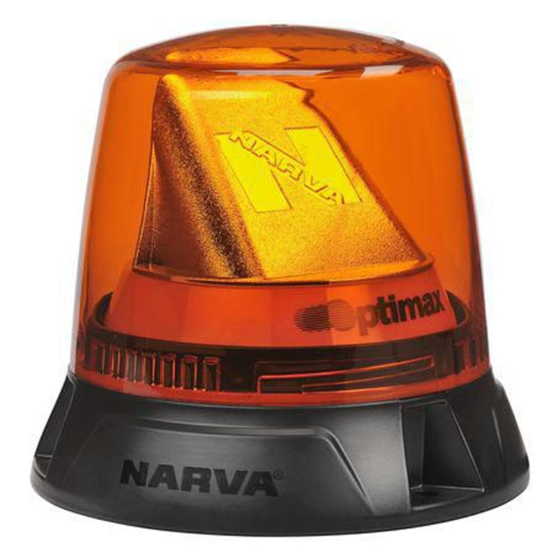 Narva 85660A Optimax LED Rotator Beacon 10-33V Fixed Mount Amber SAE Class 1 CISPR25 Class 3