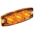 Narva Amber LED Strobe Light 12/24V Ultra Low Profile Permanent Mount - 85213A