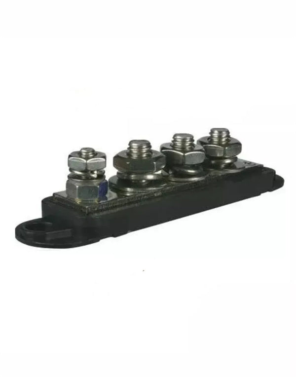 Negative Bus Bar 4 Stud Stainless Steel Marine or Automotive 210 Amp