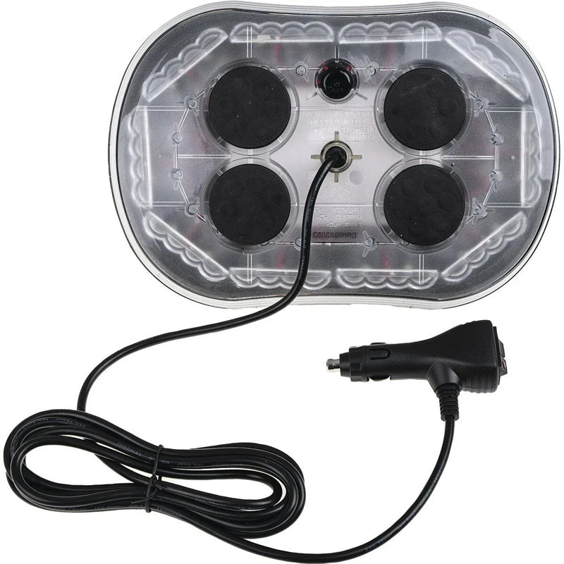 OEX 12/24V Low Profile Minibar Amber LED Clear Lens Magnetic Mount IP67