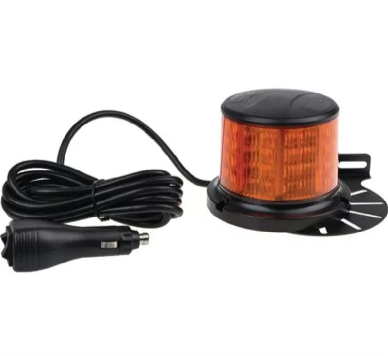 Amber LED Beacon 12V/24V Class 1 Magnetic Base with Matching Mounting Plate