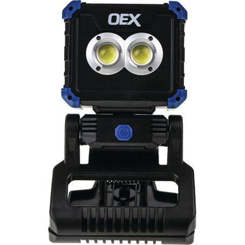 OEX 450 lumen Rechargeable LED Flood Light with Clamp, inspection light