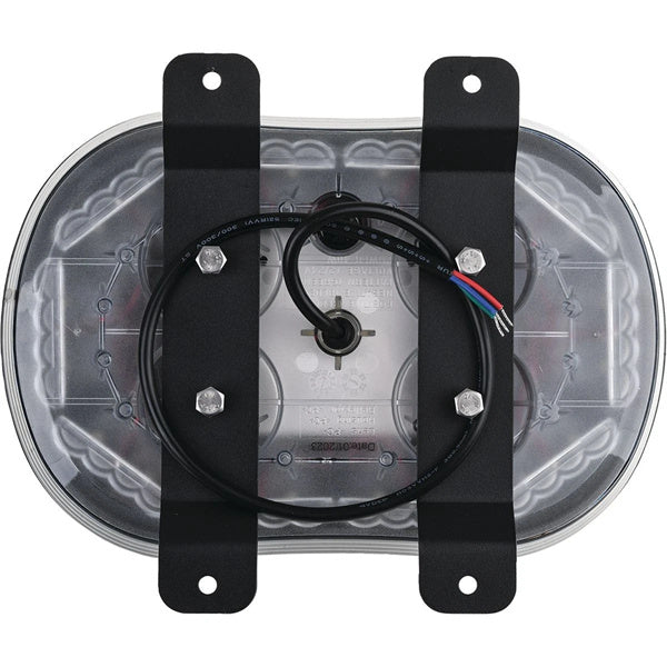 OEX 12/24V Low Profile Minibar Amber LED Clear Lens Bracket Mount IP67