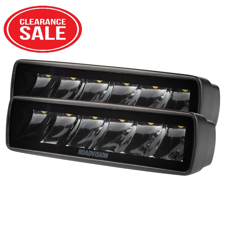 Roadvision Pair LED Driving Light Set Stealth 10-30V 6x5W 35W 1975lm IP67 Spot
