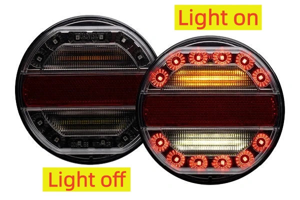 Roadvision LED Rear Combination Lamp 10-30V Stop/Tail/Ind/Rev/ Ref 125x32mm