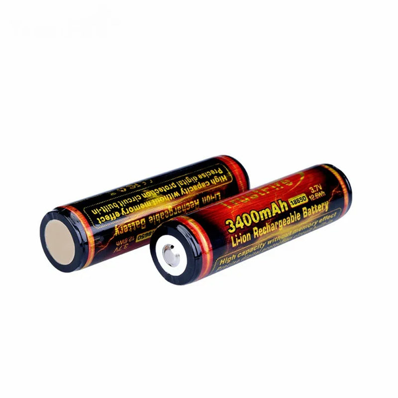 TF18650 Rechargeable Quality 3400mah Batteries pack of 2