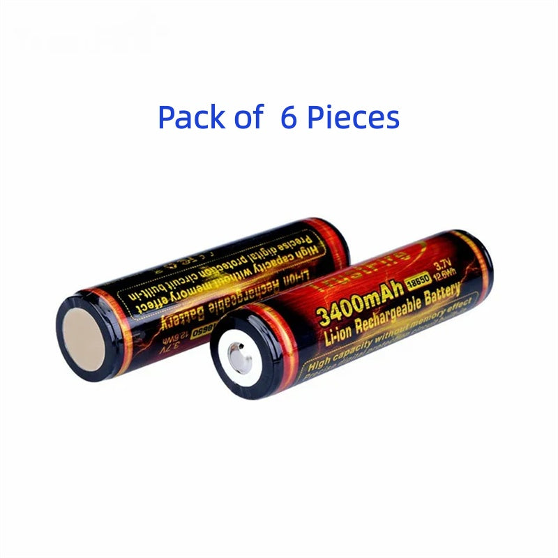 TF18650 Rechargeable Quality 3400mah Batteries pack of 2