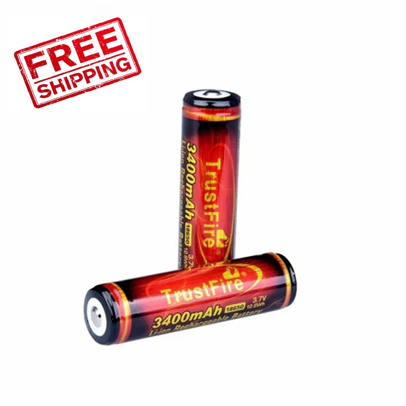 TF18650 Rechargeable Quality 3400mah Batteries pack of 2