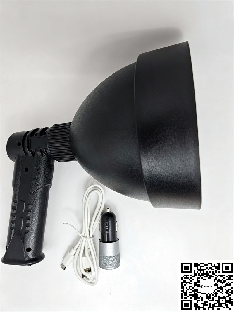 Rechargeable Spotlight Handheld Spot Light Hunting LED Cree T6 12V 2500LM