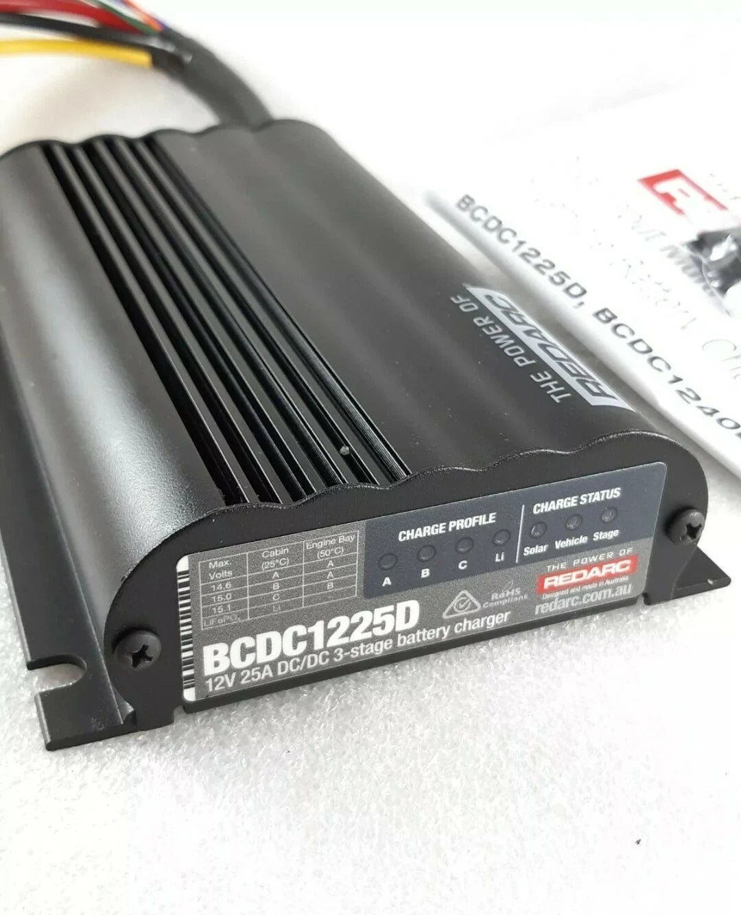 REDARC BCDC1225D DUAL BATTERY ISOLATOR SYSTEM DC TO DC INSTALL KIT - MPPT Solar