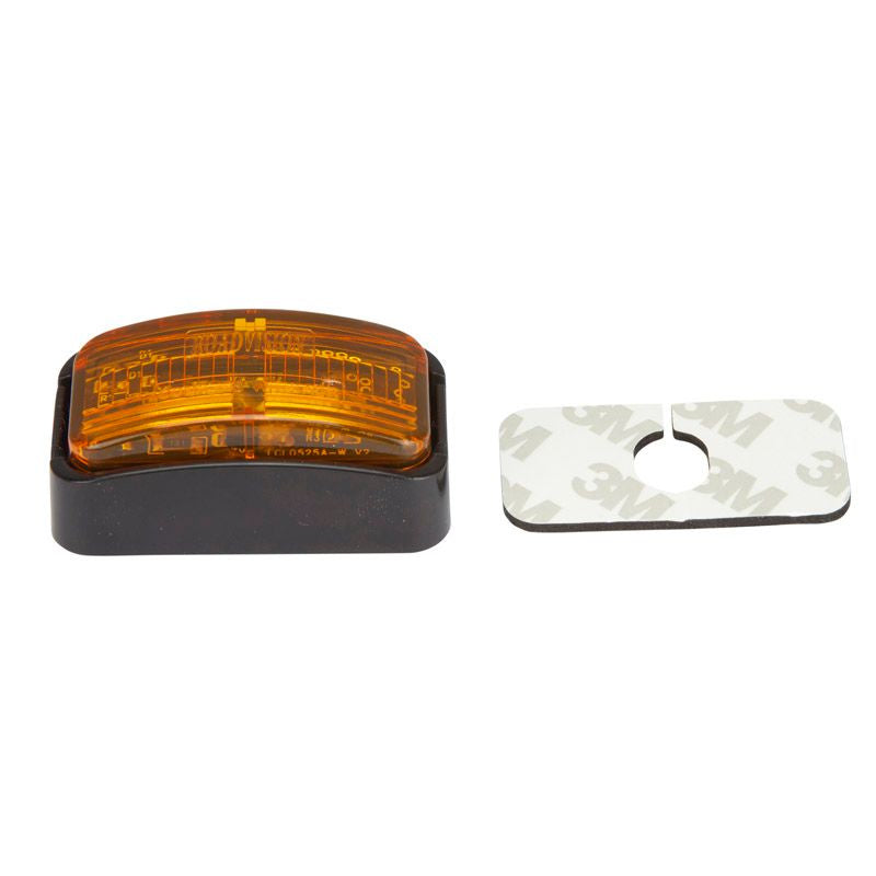 Roadvision LED Clearance Light Amber 10-30V Amber Lens 56x31x22mm Fixed & Self-Adhesive Mounts