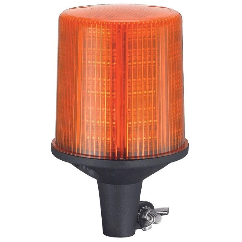 Roadvision LED Beacon Revolver 10-30V Amber DIN Pole Mount 28W Sim Rotating SAE