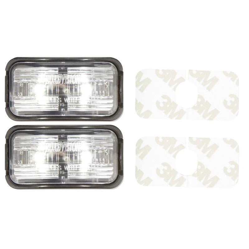 Roadvision LED Clearance Light Red/Amber 10-30V Red/Amber Lens 50x25mm Twin pack