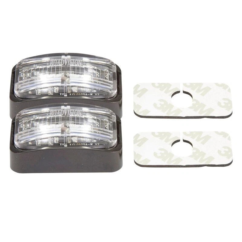 Roadvision LED Clearance Light Red/Amber 10-30V Red/Amber Lens 50x25mm Twin pack