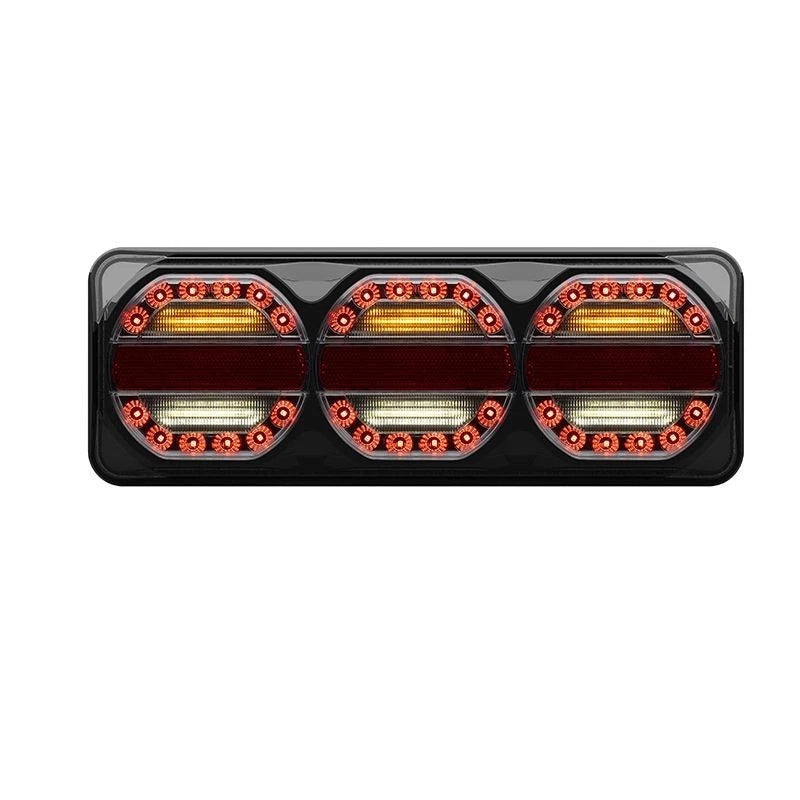 LED Rear Combination Lamp 10-30V Stop/Tail/Ind/Ref 370x135x35mm