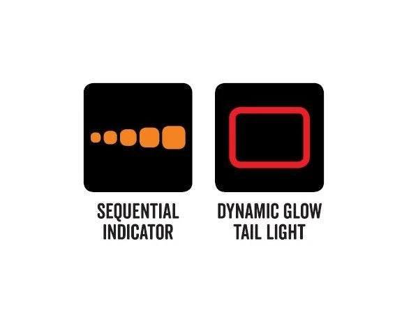 Roadvision LED Rear Combination Lamp 10-30V Stop/Tail/Ind/Ref 285x105mm Dynamic