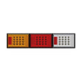 Roadvision LED Rear Combination Lamp 10-30V Stop/Tail/Ind/Rev Jumbo 604x132mm