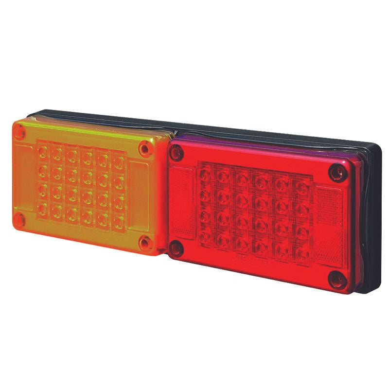 Roadvision LED Rear Combination Lamp 10-30V Stop/Tail/Ind Jumbo Twin Surface Mount 402x132mm