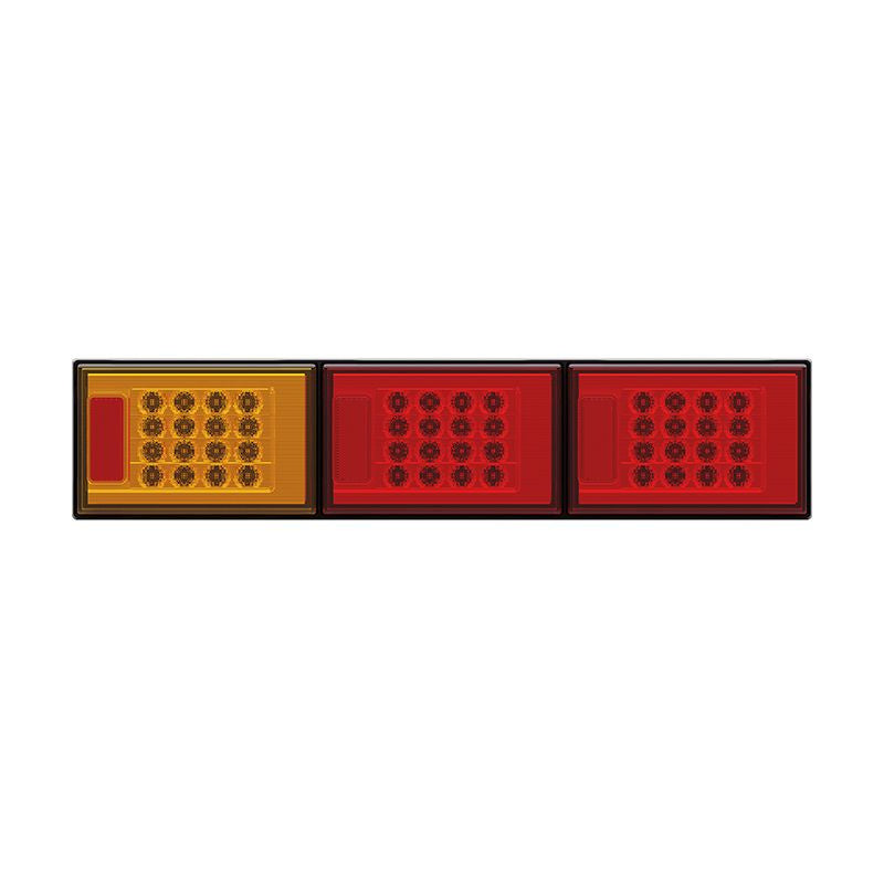 Roadvision LED Rear Combination Lamp 10-30V Stop/Tail x 2/Ind Jumbo Triple Surface Mount 604x132mm