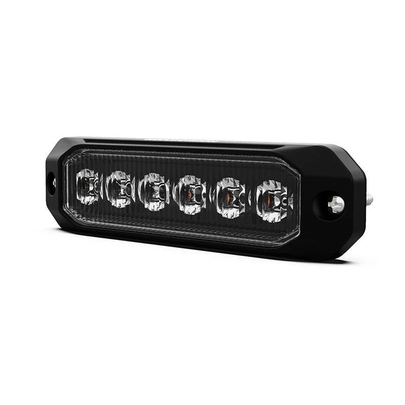 Roadvision LED Strobe Module Amber 10-30V 18W 10 Flash Pattern 6 LED Synchronizable SAE C1
