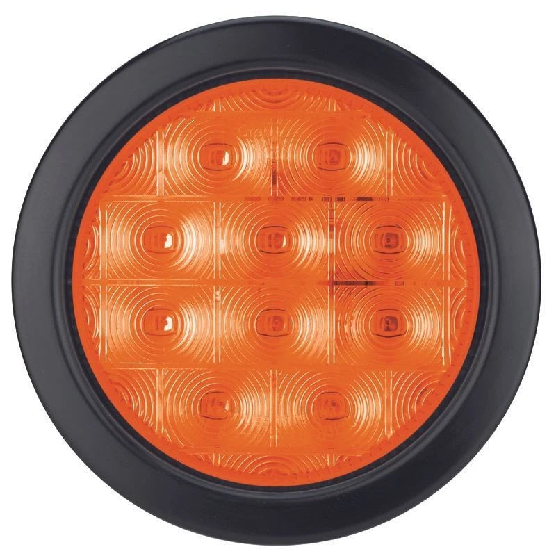 Roadvision LED Stop/Tail Lamp 4in Round 10-30V Grommet Mount Includes Grommet