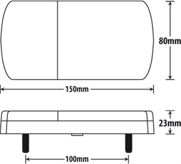 Roadvision LED Trailer Lamp Tail Lights Kit BR207K8X5 12V Stop/Tail/Ind/Ref/Lic 150x80mm