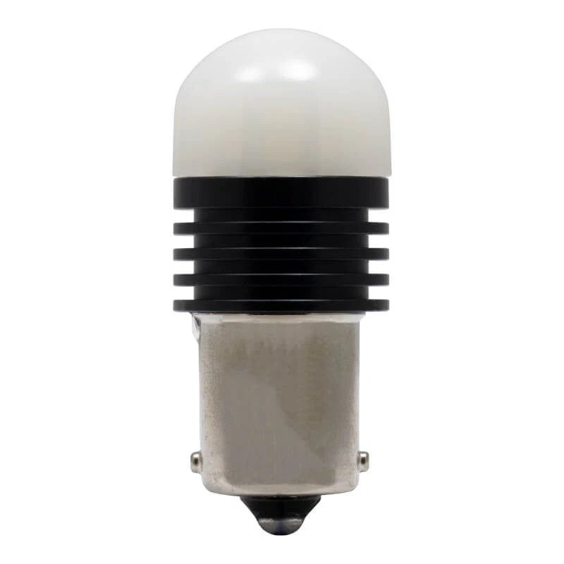 Roadvision LED Bayonet 12V-24V 21W BA15S 6000K White 2PK Signal Globes