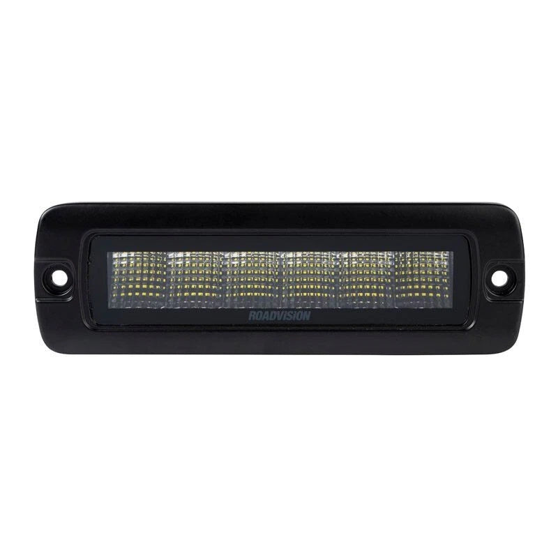 Roadvision LED Work Light Rectangular 10-30V 6x5W 35W 1986lm Flood Beam Flush