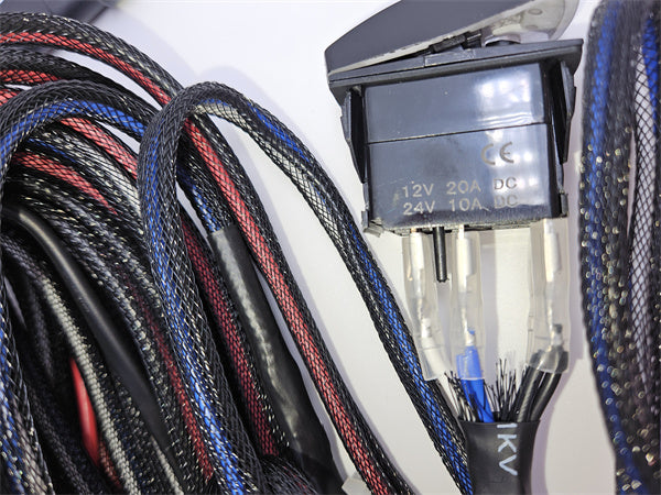 Roadvision’s GEN2  LED Driving Lights Wiring Kits Wire Harness Plug & Play 12/24V Switching with H4 & HB4 Piggy Back Connectors