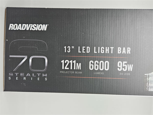 Roadvision S70 Series 13 Inch LED Driving Light Bar 6600 Lumens Combo Double Row