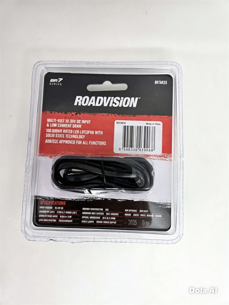 Roadvision Clearance Light LED Red Amber BR7 Series 10V-30V Self Adhesive Mount