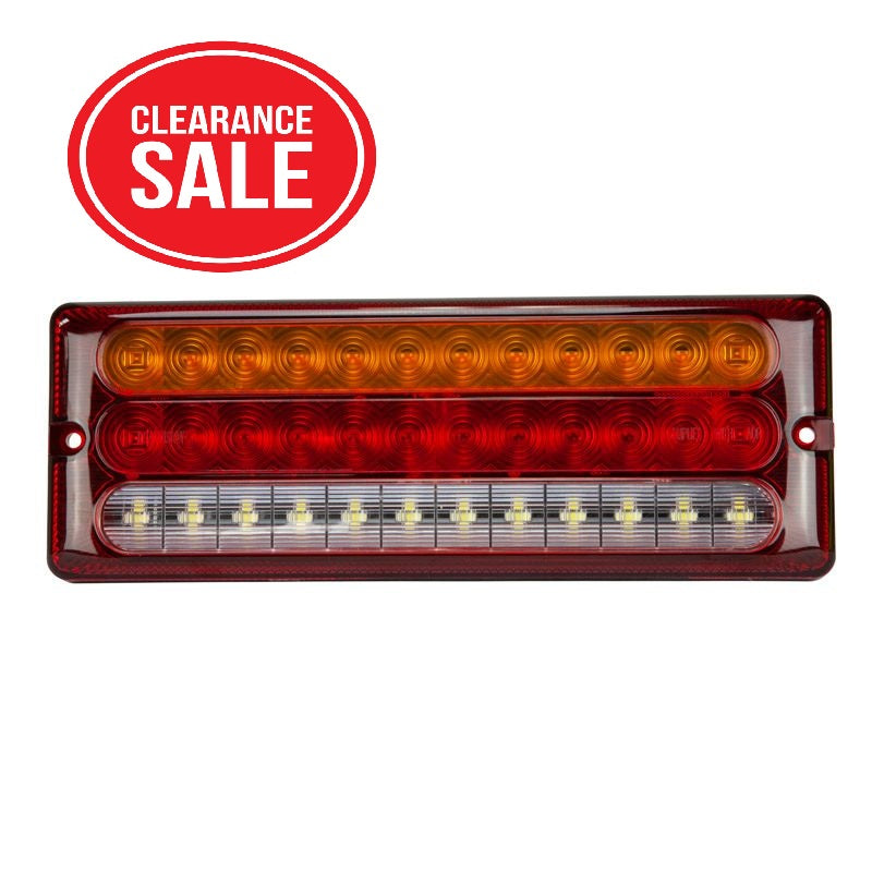 Roadvision LED Rear Combination Lamp 10-30V Stop/Tail/Ind/Rev Surface Mnt 275x100mm