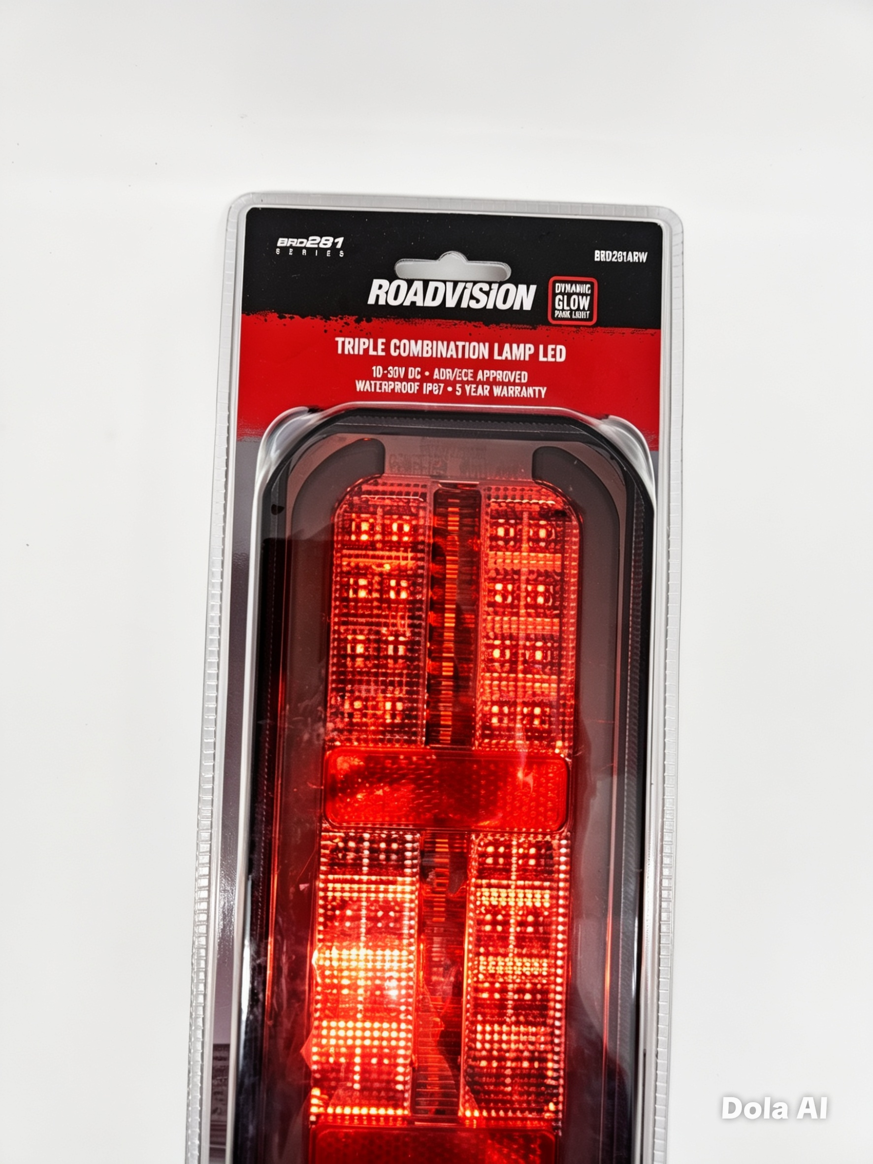 Roadvision LED Rear Combination Lamp 10-30V Stop/Tail/Ind/Rev/Ref 285x105mm Dynamic Glow Tail