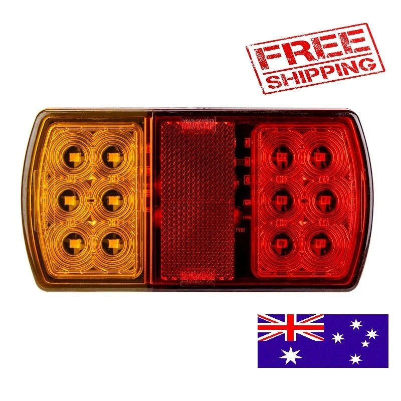Roadvision LED Rear Combination Lamp 10-30V Stop/Tail/Ind/Ref Surface Mnt 150x80