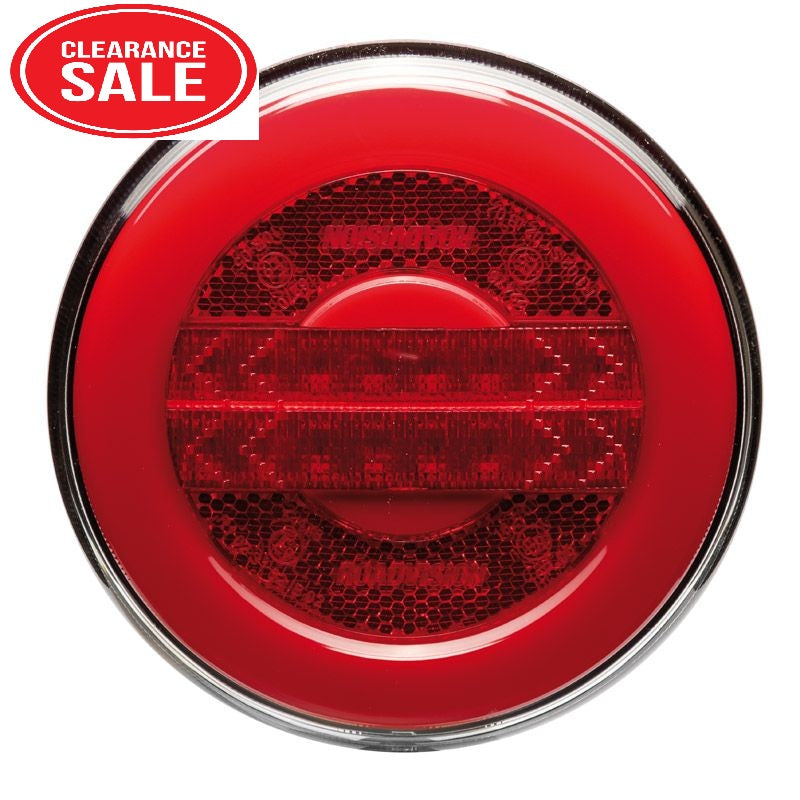 LED Rear Stop/Tail Lamp Stop/Tail/Ref Surface Mount 122mm Glow Tech Tail