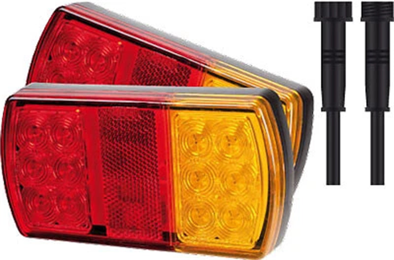 Roadvision LED Trailer Lamp Tail Lights Kit BR207K8X5 12V Stop/Tail/Ind/Ref/Lic 150x80mm