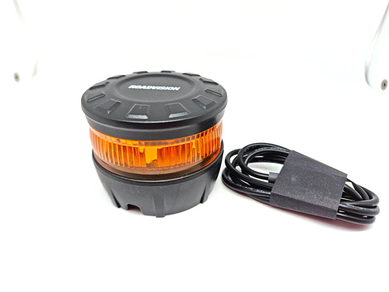 Roadvision Rechargeable LED Micro SOS Emergency Warning Beacon - Magnetic mount Rotating IP65