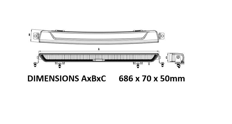 Roadvision LED Light Bar RBL21 SERIES 30Inch 10-30V Combination Dynamilux DRL