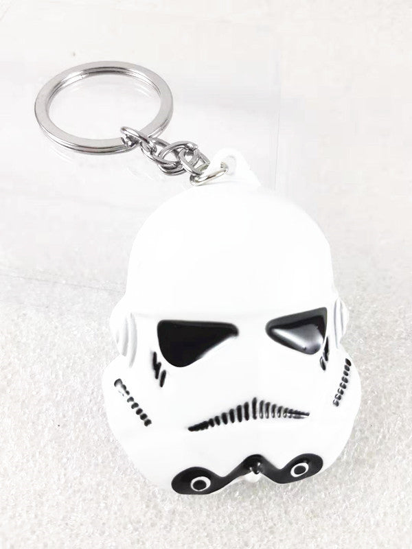 Star Wars Millennium Falcon keyring, R2-D2, Stormtrooper Helmet,Imperial Star destoryer Keyring