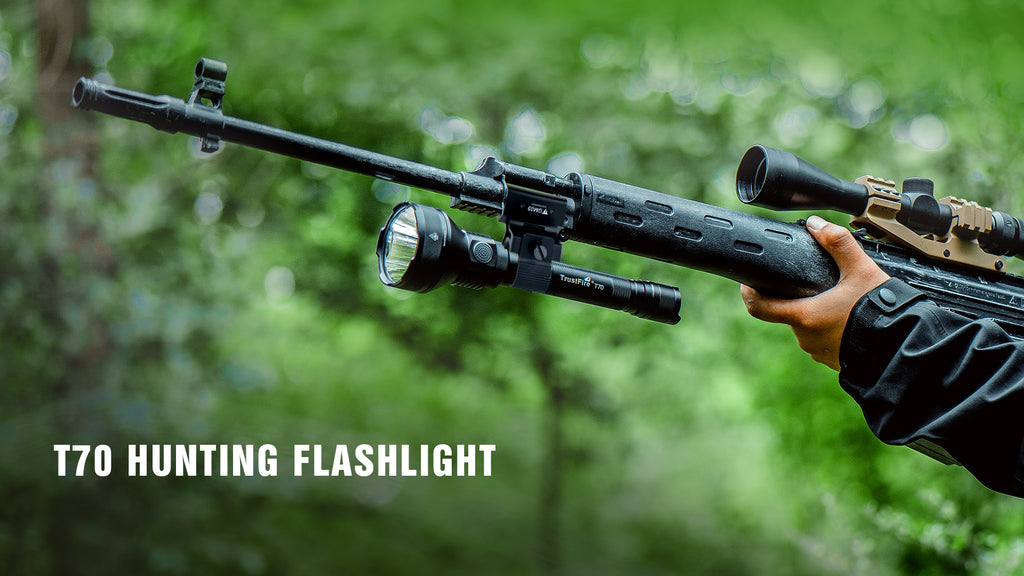 T70 Kit LED Tactical Hunting Flashlight, LED Hunting Torch 1km beam distance