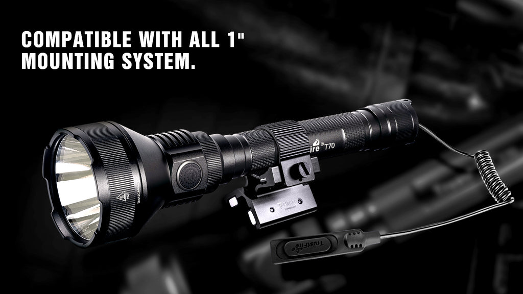 T70 Kit LED Tactical Hunting Flashlight, LED Hunting Torch 1km beam distance