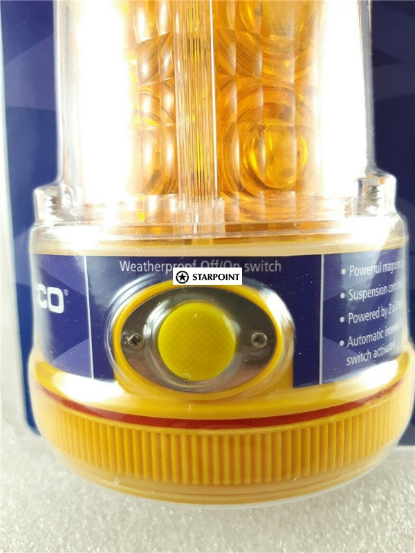 ECCO LED Amber Beacon Battery Powered Base 120mm X 120mm